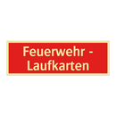 Feuerwehr - Laufkarten