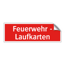 Feuerwehr - Laufkarten