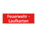 Feuerwehr - Laufkarten