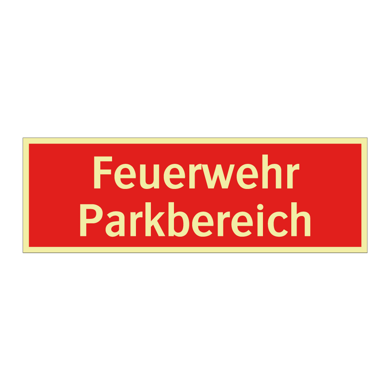 Feuerwehr Parkbereich