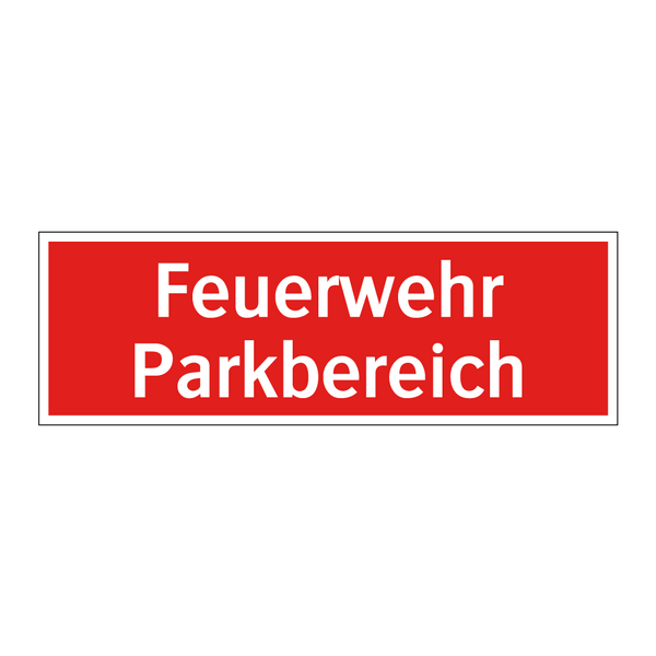 Feuerwehr Parkbereich