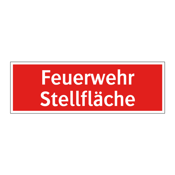 Feuerwehr Stellfläche