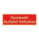 Feuerwehr Ausfahrt freihalten