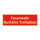 Feuerwehr Ausfahrt freihalten