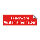 Feuerwehr Ausfahrt freihalten