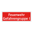 Feuerwehr Gefahrengruppe I