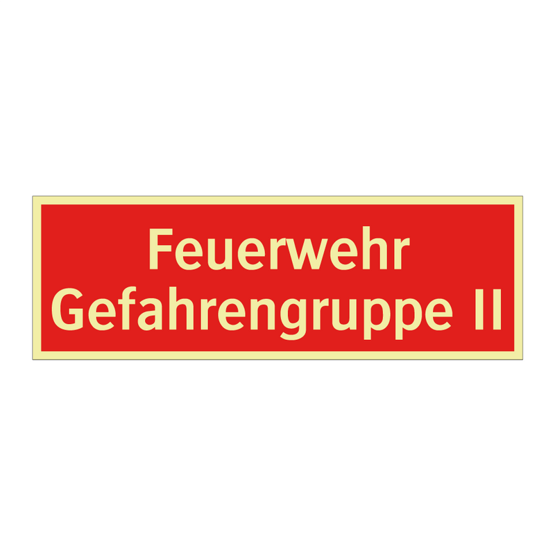Feuerwehr Gefahrengruppe II