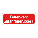 Feuerwehr Gefahrengruppe II