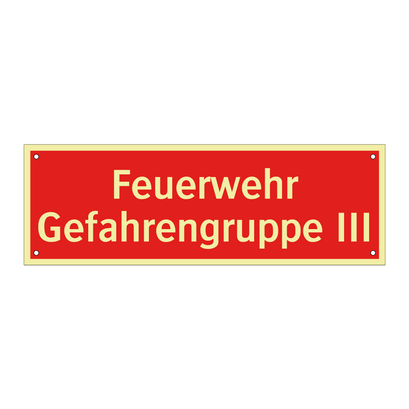 Feuerwehr Gefahrengruppe III