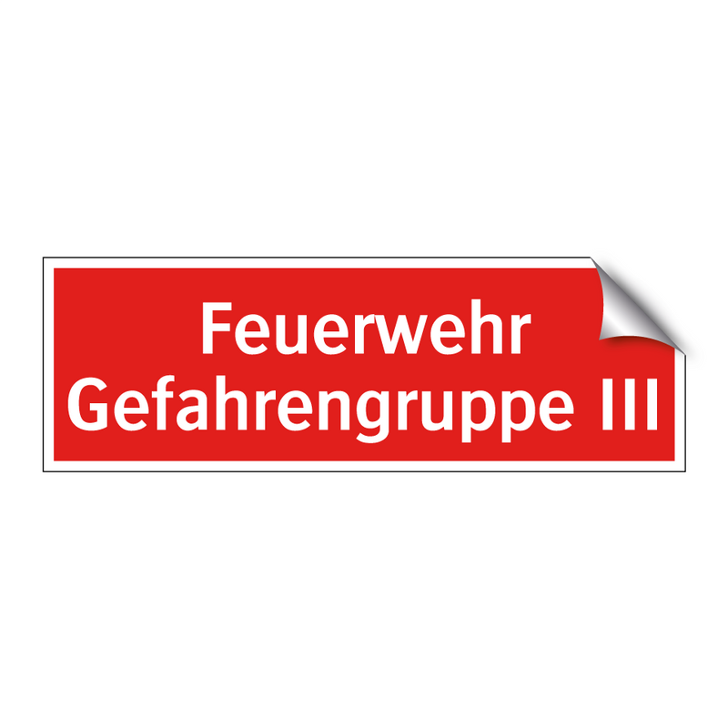 Feuerwehr Gefahrengruppe III