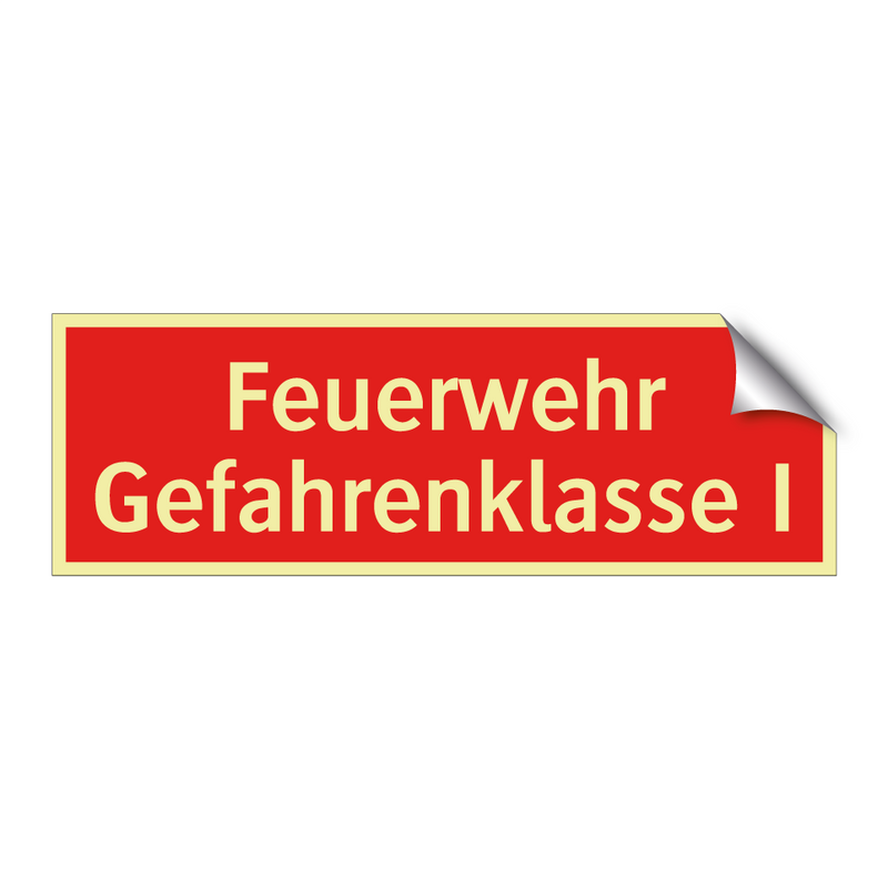 Feuerwehr Gefahrenklasse I