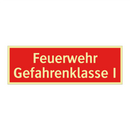Feuerwehr Gefahrenklasse I
