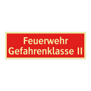 Feuerwehr Gefahrenklasse II