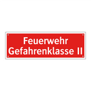 Feuerwehr Gefahrenklasse II