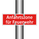 Anfahrtszone für Feuerwehr