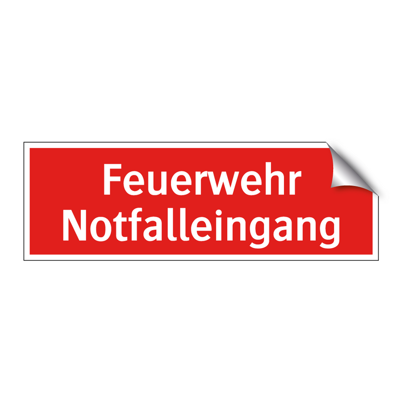 Feuerwehr Notfalleingang