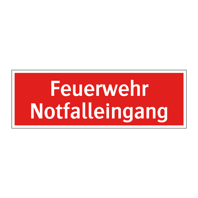 Feuerwehr Notfalleingang