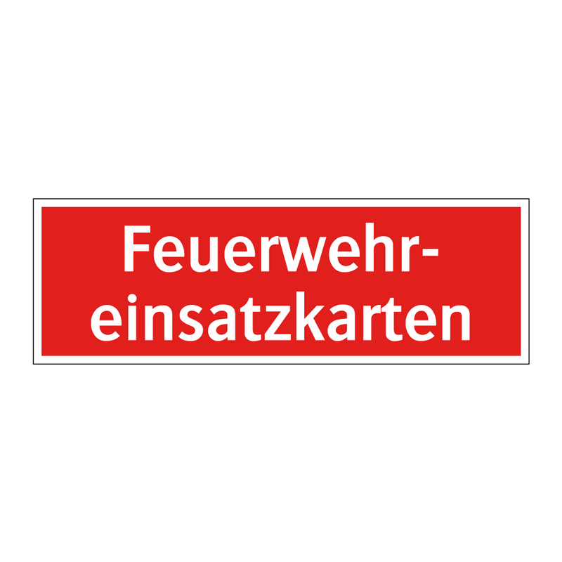 Feuerwehr- einsatzkarten