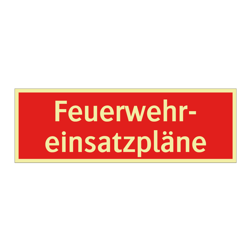 Feuerwehr- einsatzpläne