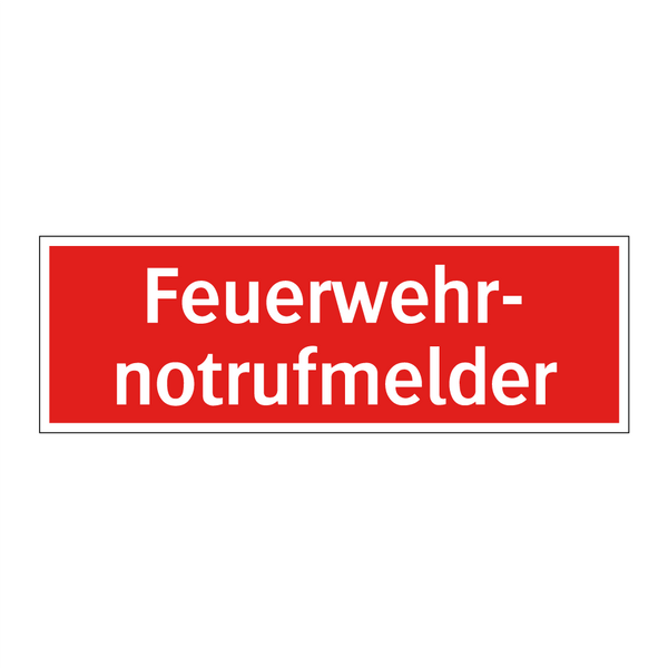 Feuerwehr- notrufmelder