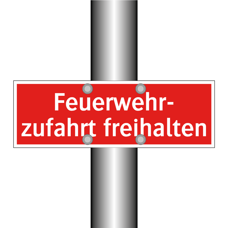Feuerwehr- zufahrt freihalten