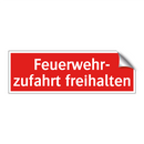 Feuerwehr- zufahrt freihalten