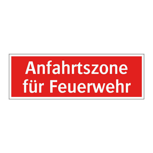 Anfahrtszone für Feuerwehr