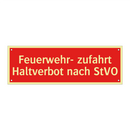 Feuerwehr- zufahrt Haltverbot nach StVO