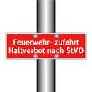 Feuerwehr- zufahrt Haltverbot nach StVO