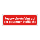 Feuerwehr-Anfahrt auf der gesamten Hoffläche