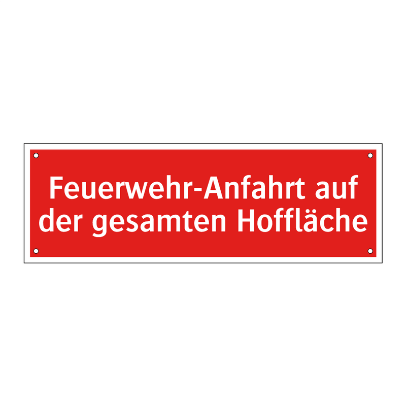 Feuerwehr-Anfahrt auf der gesamten Hoffläche