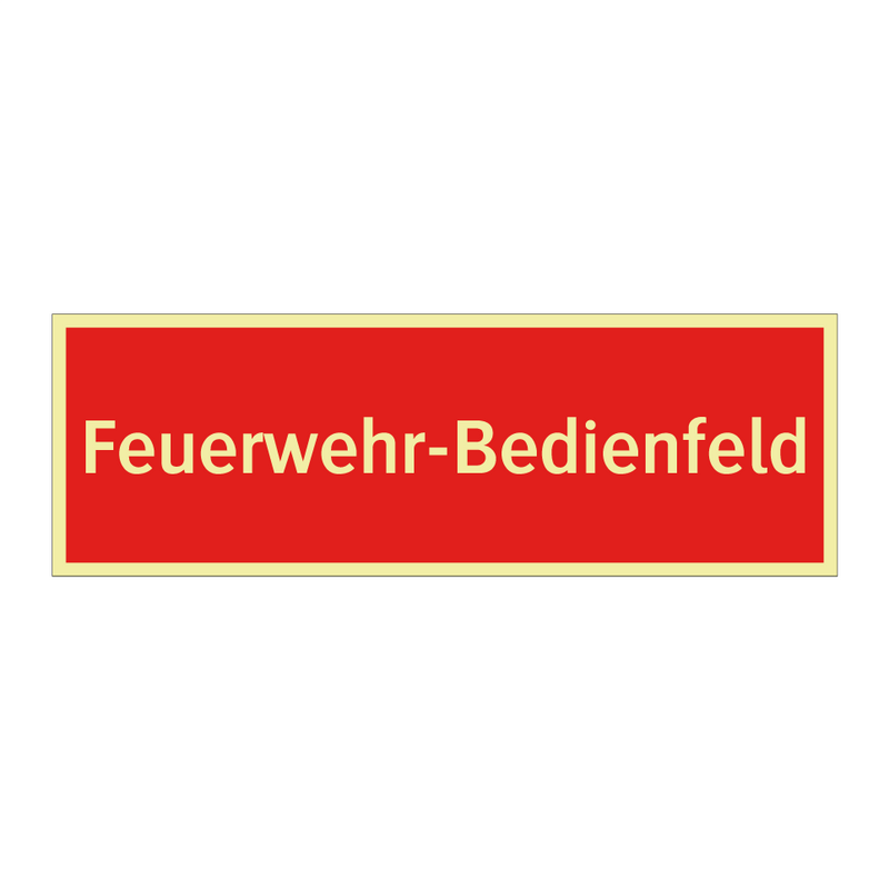 Feuerwehr-Bedienfeld