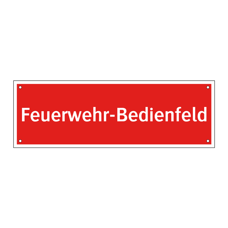Feuerwehr-Bedienfeld