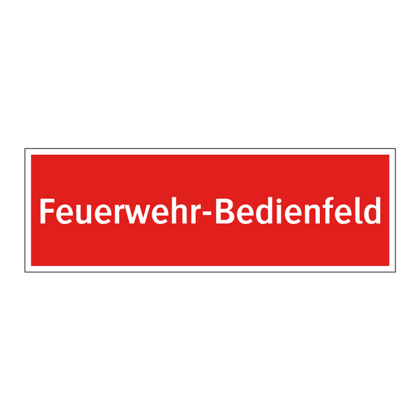 Feuerwehr-Bedienfeld