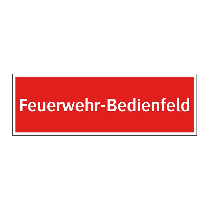 Feuerwehr-Bedienfeld