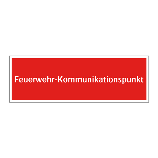 Feuerwehr-Kommunikationspunkt