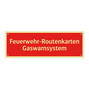 Feuerwehr-Routenkarten Gaswarnsystem
