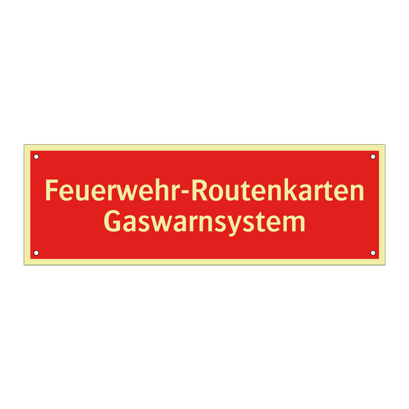 Feuerwehr-Routenkarten Gaswarnsystem