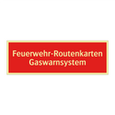 Feuerwehr-Routenkarten Gaswarnsystem