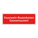 Feuerwehr-Routenkarten Gaswarnsystem