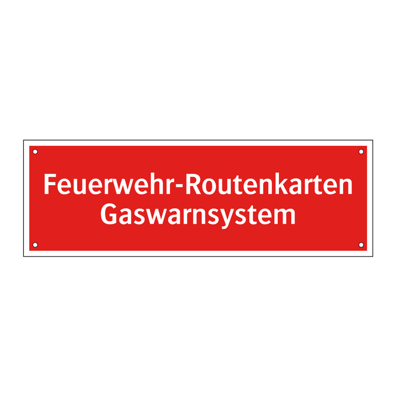 Feuerwehr-Routenkarten Gaswarnsystem