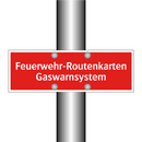 Feuerwehr-Routenkarten Gaswarnsystem