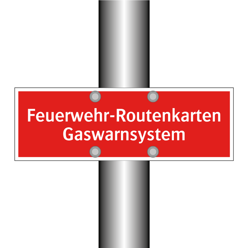 Feuerwehr-Routenkarten Gaswarnsystem