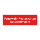 Feuerwehr-Routenkarten Gaswarnsystem