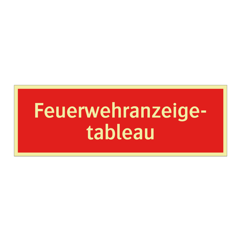 Feuerwehranzeige- tableau