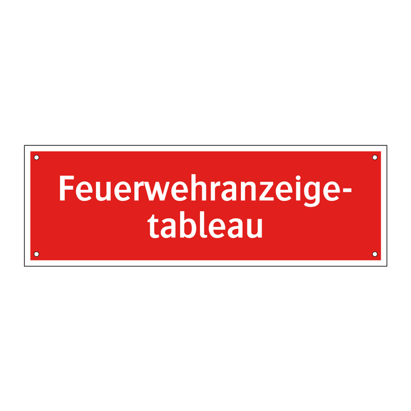 Feuerwehranzeige- tableau