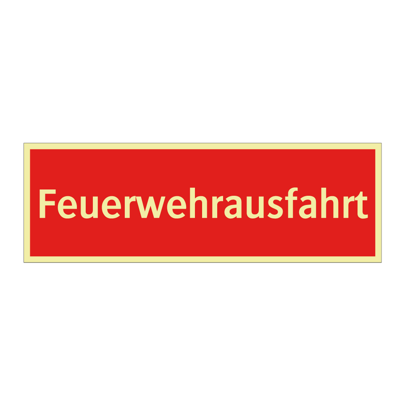Feuerwehrausfahrt