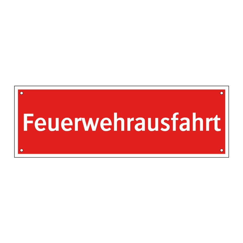 Feuerwehrausfahrt