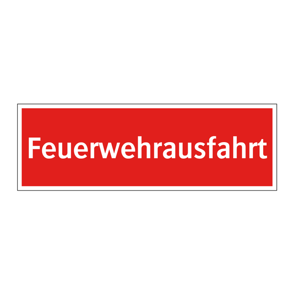 Feuerwehrausfahrt