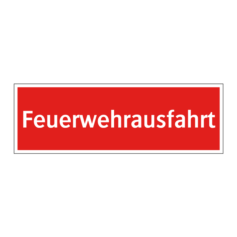 Feuerwehrausfahrt